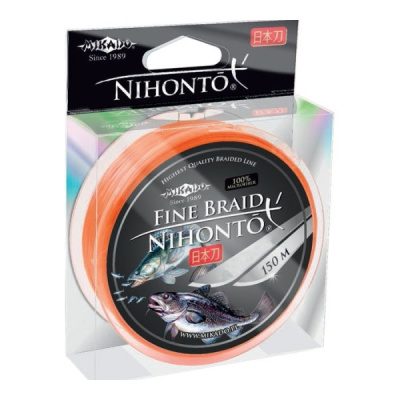 Плетеный шнур Mikado Nihonto Fine Braid (Orange), 150m Плетеный шнур Mikado Nihonto Fine Braid (Orange), 150m