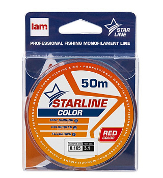 Леска Iam Starline монофильная 30м Red (0.165мм)