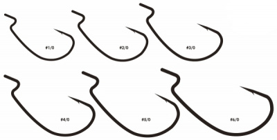 Крючок офсетный Vanfook Worm-55В Stealth Black Крючок офсетный Vanfook Worm-55В Stealth Black