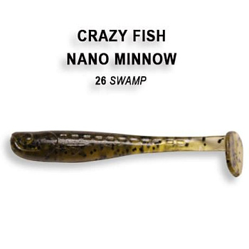Приманка силиконовая Crazy Fish Nano Minnow 1.6' 4см  (6-40-26-6)