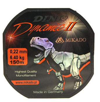 Леска Mikado Dino Dynamic II 150м (0.22mm)