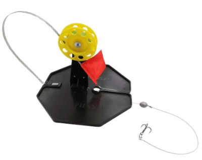 Жерлица Тонар на подставке оснащенная ЖЗО-02М d185мм катушка d85мм¶ Жерлица Тонар на подставке оснащенная ЖЗО-02М d185мм катушка d85мм¶