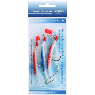 Подвеска морская Mikado Hair Tube Rig 3 x №6/0