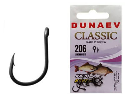 Крючок одинарный Dunaev Classic 206 Крючок одинарный Dunaev Classic 206