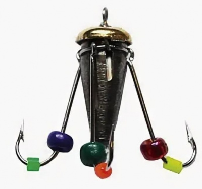 Мормышка Wolfram Ведьма d4,0 мм 1,9г с тремя крючками Мормышка Wolfram Ведьма d4,0 мм 1,9г с тремя крючками