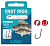 Крючок + поводок Spro C-Tec Perch Baitholder 50см 0.25мм №4