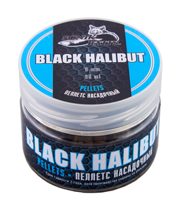 Пеллетс насадочный Greenfishing, 8 мм, 60гр, Блэк Халибут Пеллетс насадочный Greenfishing, 8 мм, 60гр, Блэк Халибут