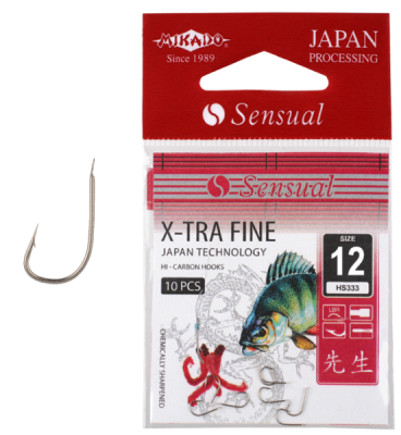 Крючок одинарный Mikado Sensual X-Tra Fine LBR №12