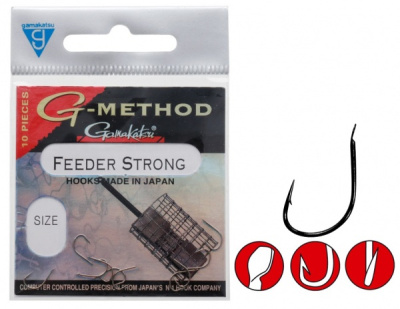 Крючки Gamakatsu G-Method Feeder Strong B, №8 Крючки Gamakatsu G-Method Feeder Strong B, №8