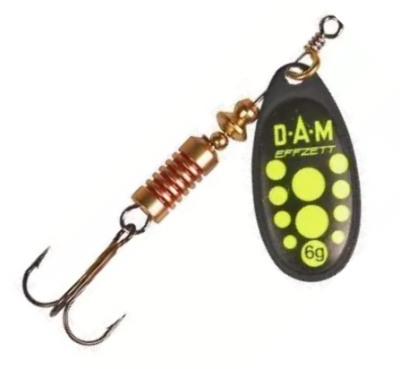 Блесна Dam FZ Standart Spinner Black Yellow №1 3г