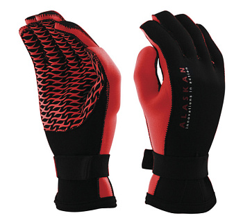 Перчатки Alaskan неопреновые (р L, Черный/Красный)