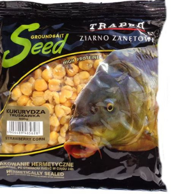 Приманка Traper Ziarno Kukurydza truskawka 500г Приманка Traper Ziarno Kukurydza truskawka 500г
