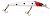 Воблер Spro PC Long Minnow, 12.5cm, Redhead