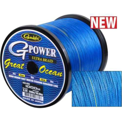 Плетеный шнур GAMAKATSU G-Power Great Ocean 0.25mm  13.0kg 1000m