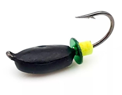 Мормышка Wolfram Нимфа d3,0 мм 0,4г классическая черная Мормышка Wolfram Нимфа d3,0 мм 0,4г классическая черная