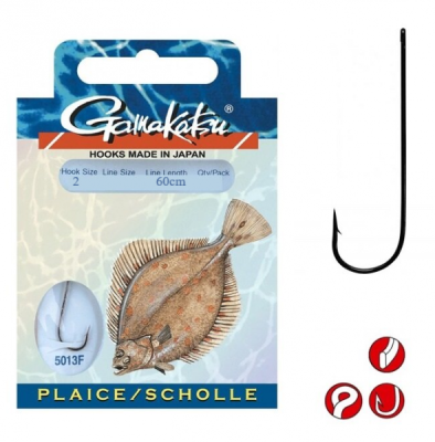 Крючок с поводком Gamakatsu BKD-5013F Flatfish 60см №2