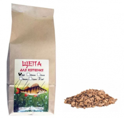 Щепа Каюр для копчения Дуб 5 куб.дм Щепа Каюр для копчения Дуб 5 куб.дм