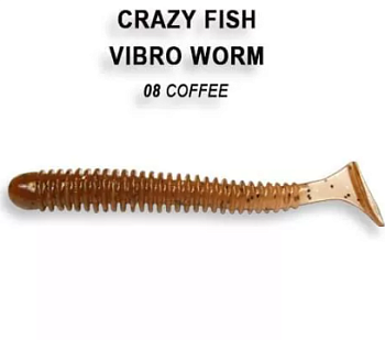 Приманка силиконовая Crazy Fish Vibro Worm 2" 5см  (3-50-8-5)
