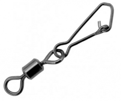 Застежка с вертлюгом Gurza Rolling Swivel/Hooked Snap BN¶ Застежка с вертлюгом Gurza Rolling Swivel/Hooked Snap BN¶