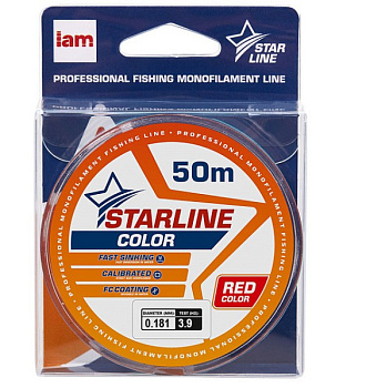 Леска Iam Starline монофильная 30м Red (0.181мм)