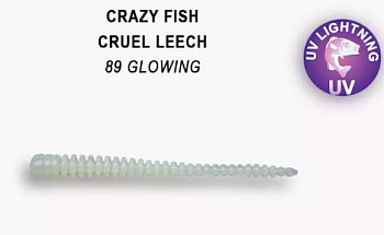 Приманка силиконовая Crazy Fish Cruel Leech 2.2" 5,5см (8-55-89-6)
