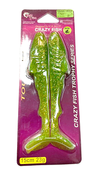 Приманка силиконовая Crazy Fish Tough 5.9"  (60-150-20-1)