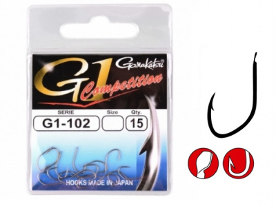 Крючки Gamakatsu G-1 Competition G-102, №12, (15шт) Крючки Gamakatsu G-1 Competition G-102, №12, (15шт)