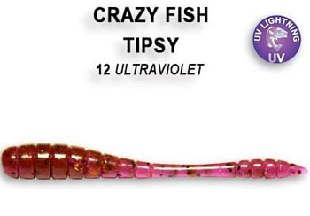 Приманка силиконовая Crazy Fish Tipsy 2" 5см  (9-50-12-6)