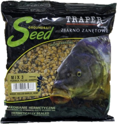 Приманка Traper Ziarno, 500g, Mix 3 