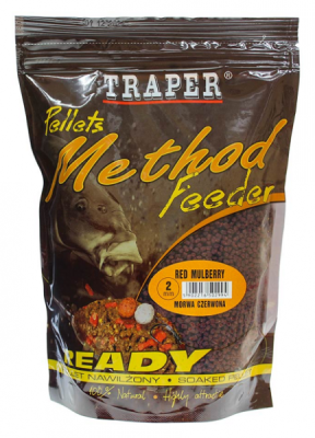 Пеллеты Traper Method Feeder, 2mm, 500g, Morwa czerwona