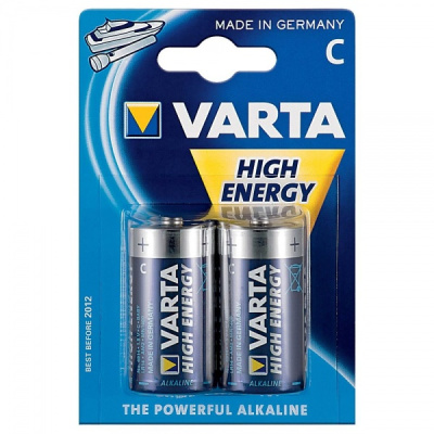 Батарейка VARTA High Energy LR14 BL2