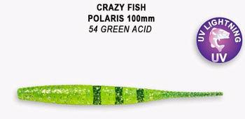 Приманка силиконовая Crazy Fish Polaris Floating 4'' 10 см (38-100-54-6-F)