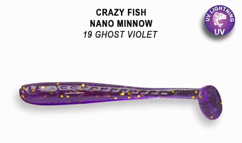 Приманка силиконовая Crazy Fish Nano Minnow 1.6' 4см  (6-40-19-6)