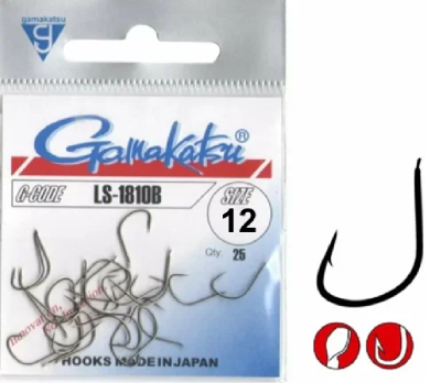 Крючок одинарный Gamakatsu LS-1810B New Label Bronze №12