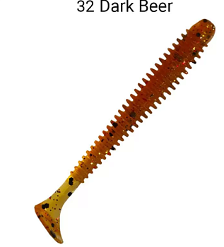 Приманка силиконовая Crazy Fish Vibro Worm 2.5" (81-65-32-6)