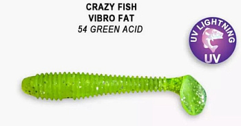 Приманка силиконовая Crazy Fish Vibro Fat 2.7" 7,1см  (1-71-54-6)