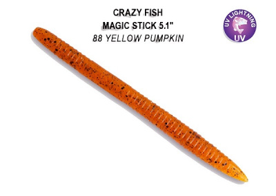 Приманка силиконовая Crazy Fish Magic Stick 5.1'', 13 см (8шт)