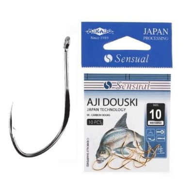 Крючки Mikado Sensual Aji Douski W/Ring, №10 N (10шт) Крючки Mikado Sensual Aji Douski W/Ring, №10 N (10шт)