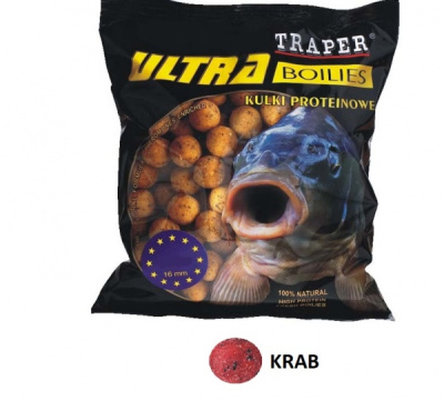 Бойлы Traper Ultra, 16mm, 500g, Krab Бойлы Traper Ultra, 16mm, 500g, Krab