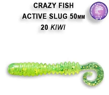 Приманка силиконовая Crazy Fish Active Slug 2'' 5 см (29-50-20-6)