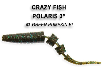 Приманка силиконовая Crazy Fish Polaris 3" 6,8см (24-68-42-6)