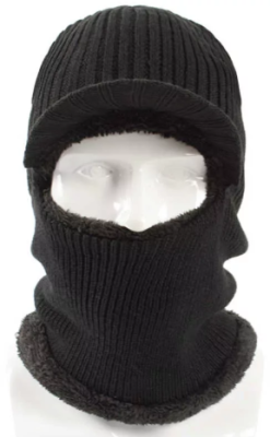 Шапка-маска вязаная с флисовой подкладкой¶ Шапка-маска вязаная с флисовой подкладкой¶