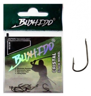 Крючки Traper Bushido Cristal, Black Nickel, №12 (10шт) Крючки Traper Bushido Cristal, Black Nickel, №12 (10шт)