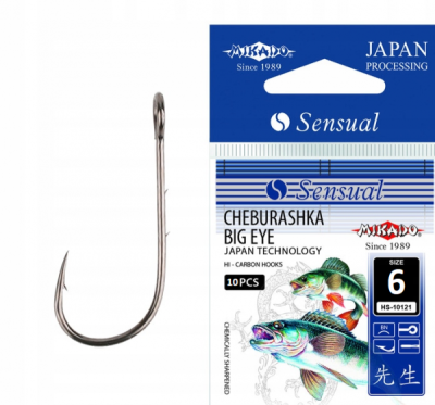 Крючки Mikado Sensual Cheburashka Big Eye №6 BN¶ Крючки Mikado Sensual Cheburashka Big Eye №6 BN¶