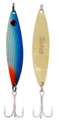 Блесна Aise Zilvinas 19г латунь окрашенная - синяя спина/красный хвост Блесна Aise Zilvinas 19г латунь окрашенная - синяя спина/красный хвост