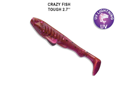 Приманка силиконовая Crazy Fish Tough 2.8" 7см 