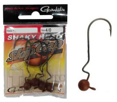 Джиг - головка Gamakatsu SkinGap Shaky-H Brown 7г №4/0 Джиг - головка Gamakatsu SkinGap Shaky-H Brown 7г №4/0