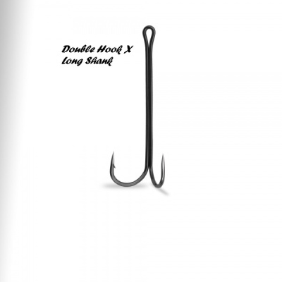 Двойник Gurza Double Hook X Long Shank, №5/0 (2шт) Двойник Gurza Double Hook X Long Shank, №5/0 (2шт)
