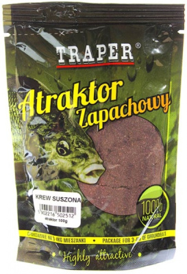 Добавка к прикормке Traper, Atraktor, 100g, Krew suszona
