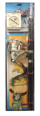 Набор рыбака (спиннинг, леска, катушка, груз, поплавок, крючки) Набор рыбака (спиннинг, леска, катушка, груз, поплавок, крючки)